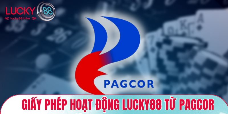Giấy phép hoạt động Lucky88 từ PAGCOR